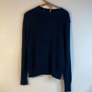 60s Garland Elegant Navy Women's Crew Neck Sweater